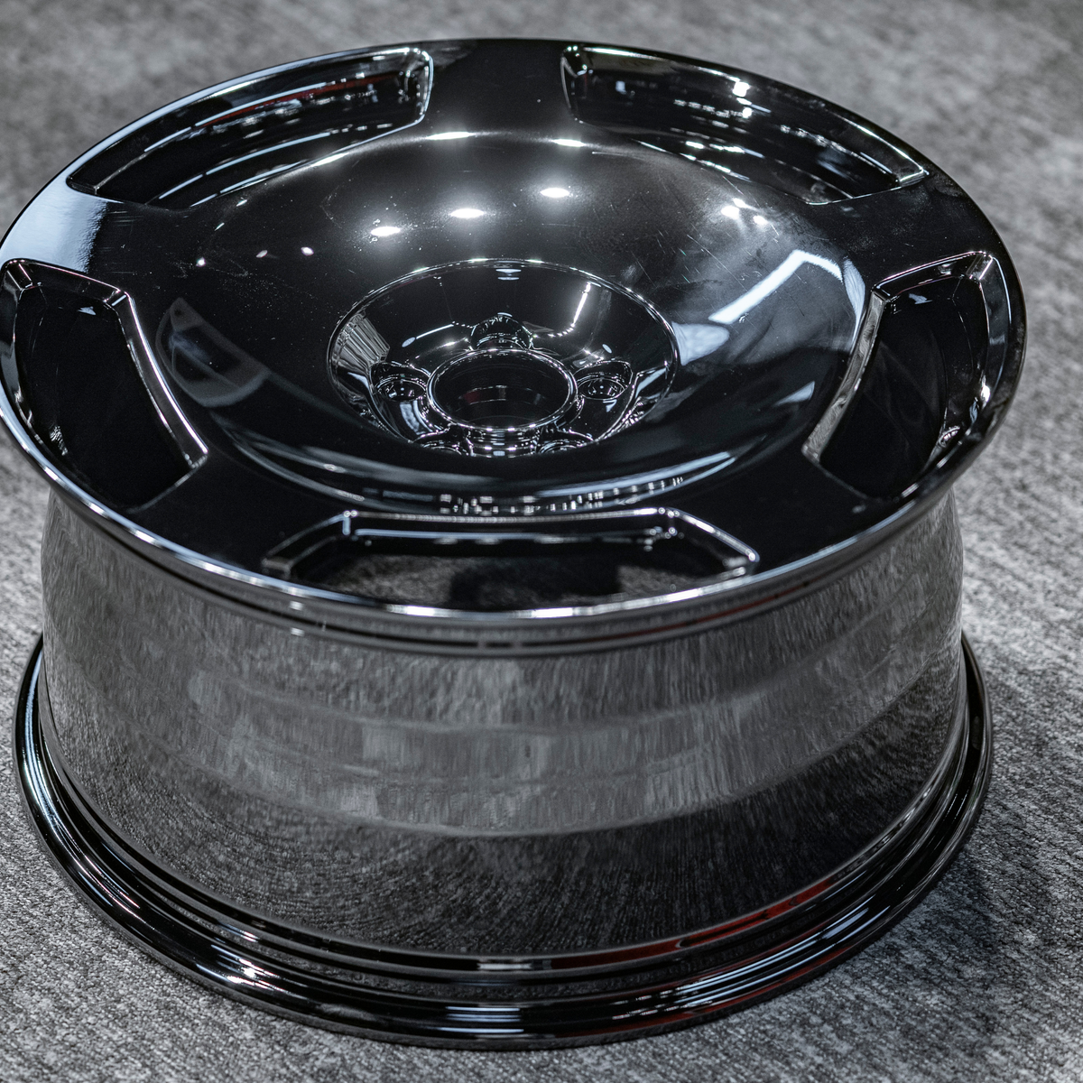 UMPARTS T6061 Forged Alloy Wheel – Aero Disc Design Performance Rim | Gloss Black Finish