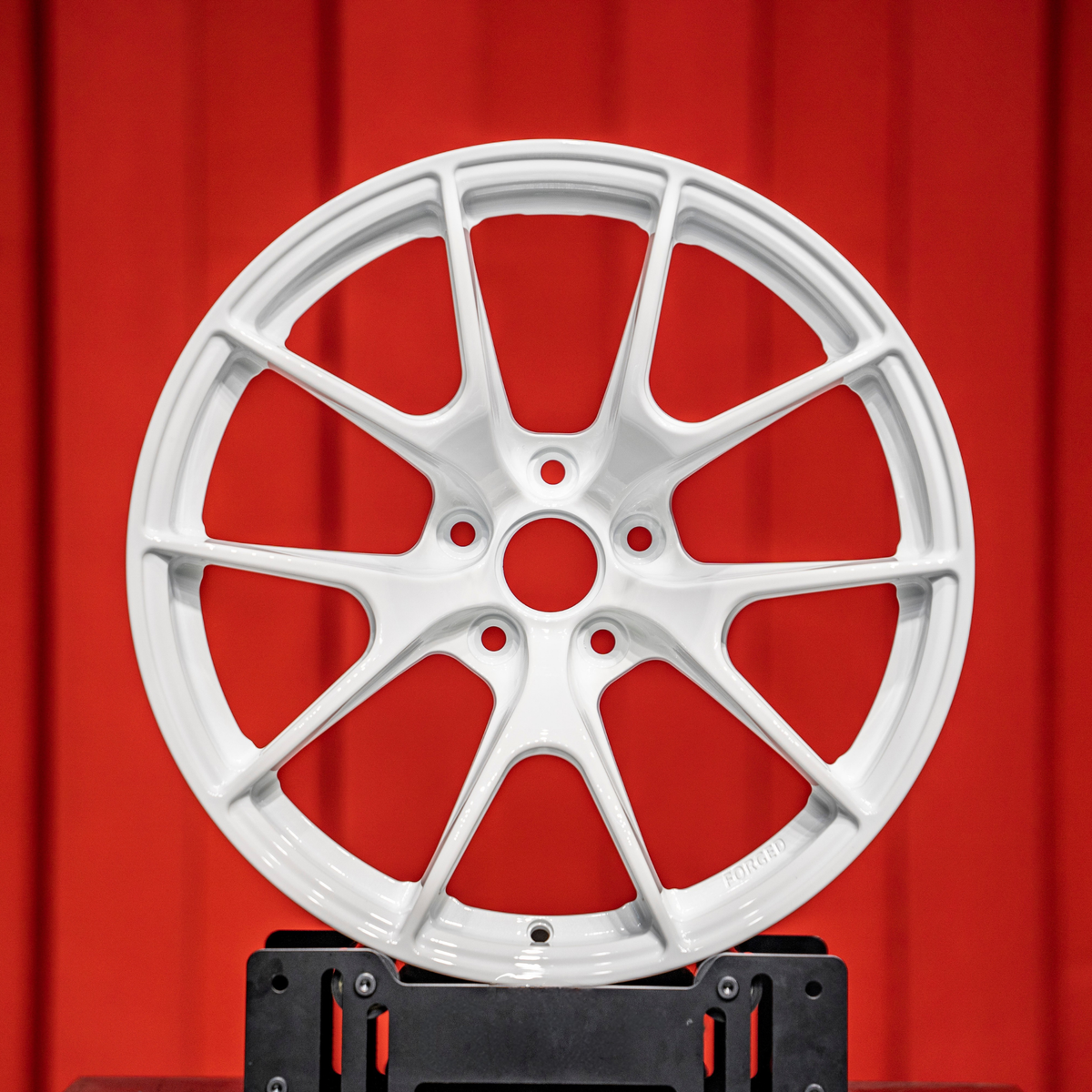 UMPARTS T6061 Forged Alloy Wheel – Split Multi-Spoke Performance Rim | Gloss White Finish