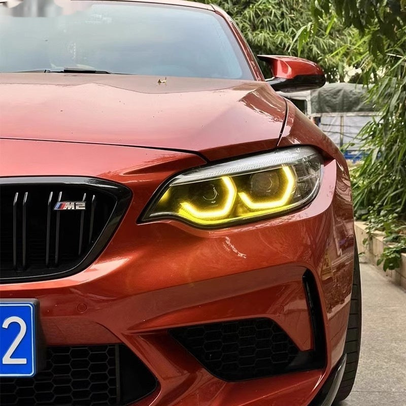 Applicable To BMW 2 Series M2C Lemon Yellow Golden Eye Belt Aluminum Parts