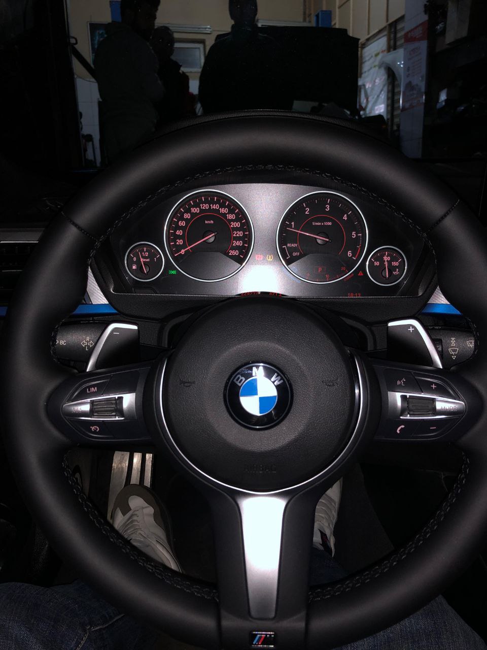 M-Tech  Steering Wheel For BMW F Series in car