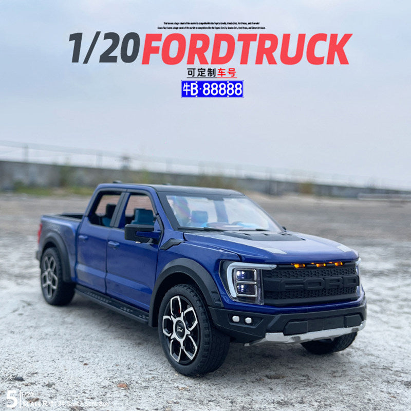 1:20 Ford Raptor Off-Road Pickup Diecast Model – Custom License Plate Edition