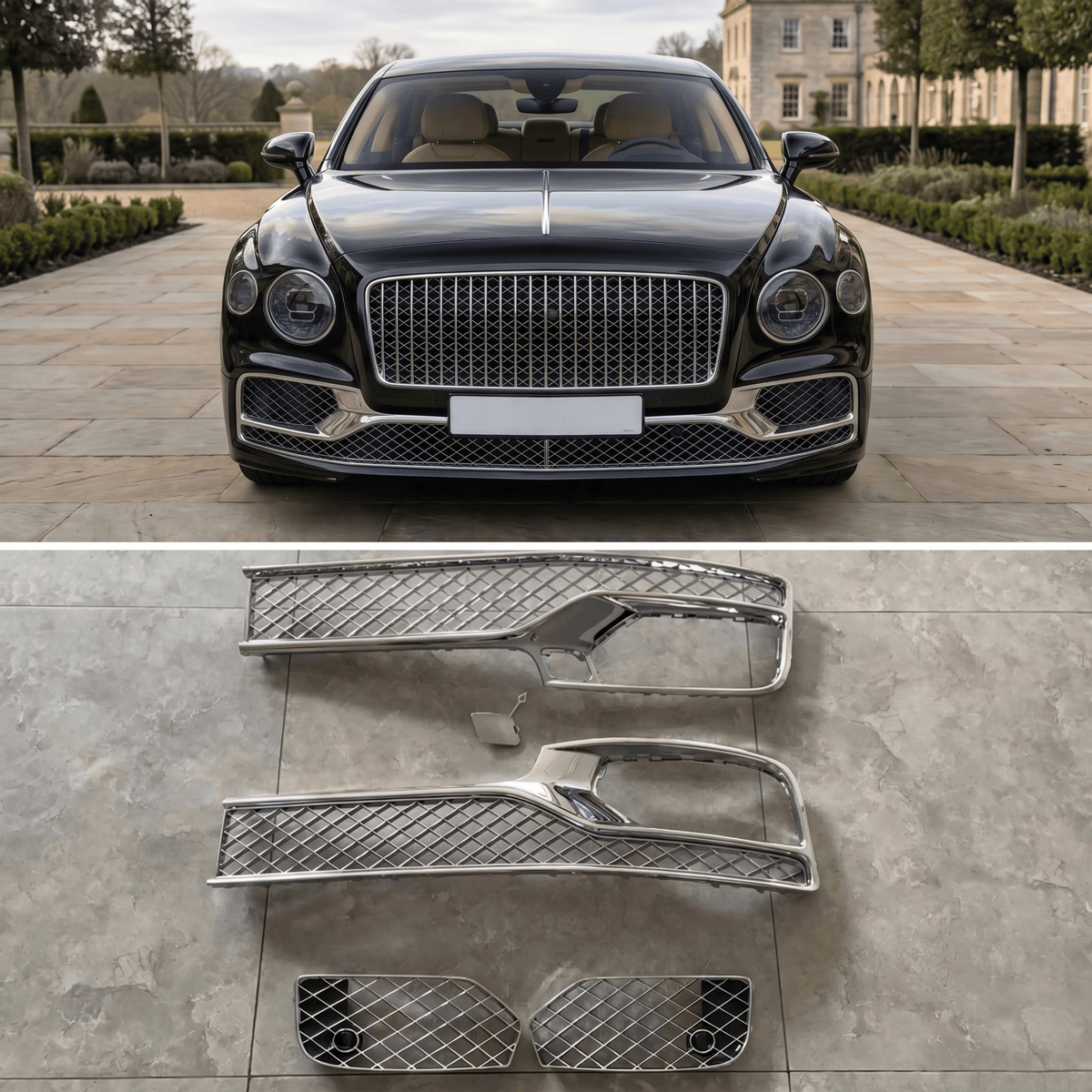 Bentley Flying Spur (2005–2019) Upgrade to 2020 Style Body Kit – Full Front & Rear Conversion Kit