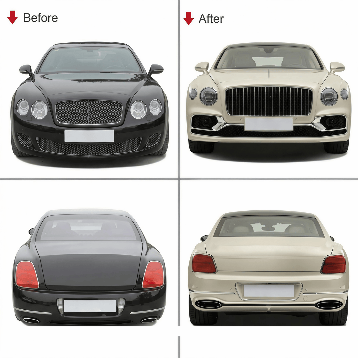 Bentley Flying Spur (2005–2019) Upgrade to 2020 Style Body Kit – Full Front & Rear Conversion Kit